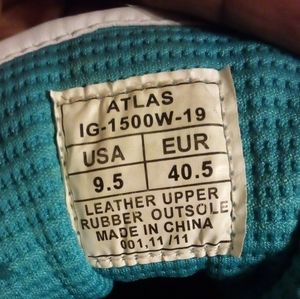 White and blue sneakers